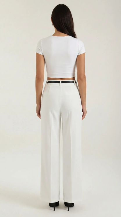 Pantaloni Donna a Gamba Larga Fluidi