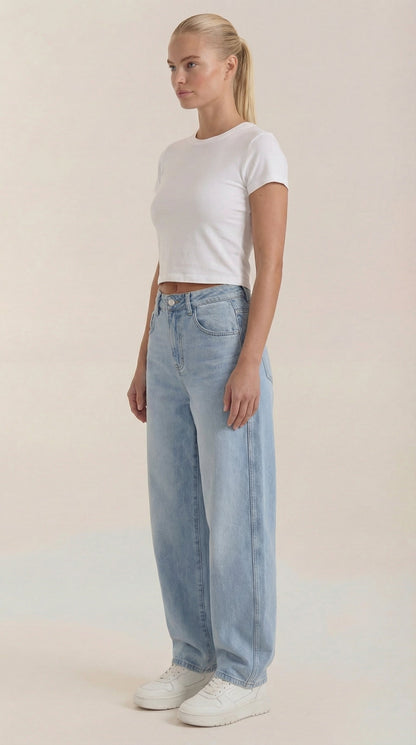 Jeans Donna a Gamba Larga