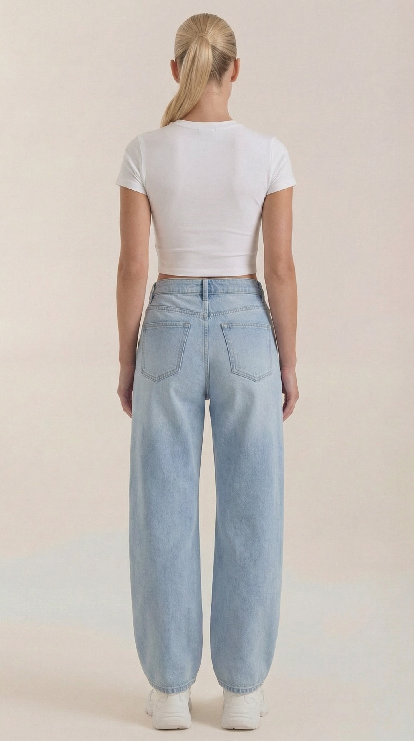 Jeans Donna a Gamba Larga