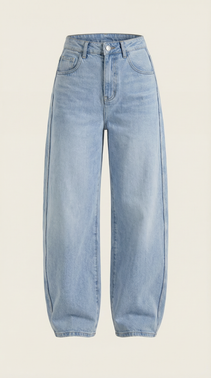 Jeans Donna a Gamba Larga