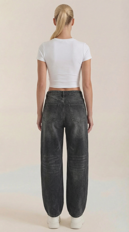 Jeans Donna a Gamba Larga