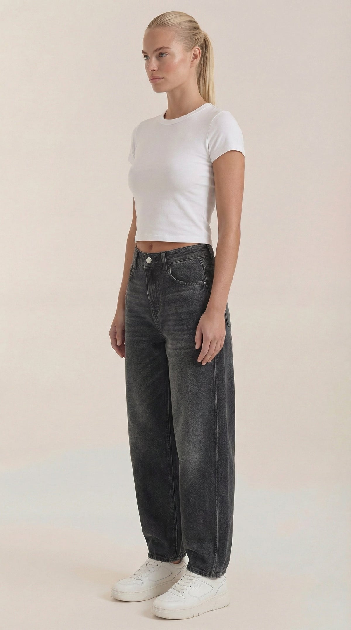 Jeans Donna a Gamba Larga