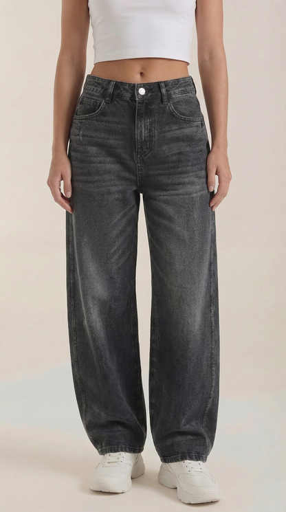 Jeans Donna a Gamba Larga
