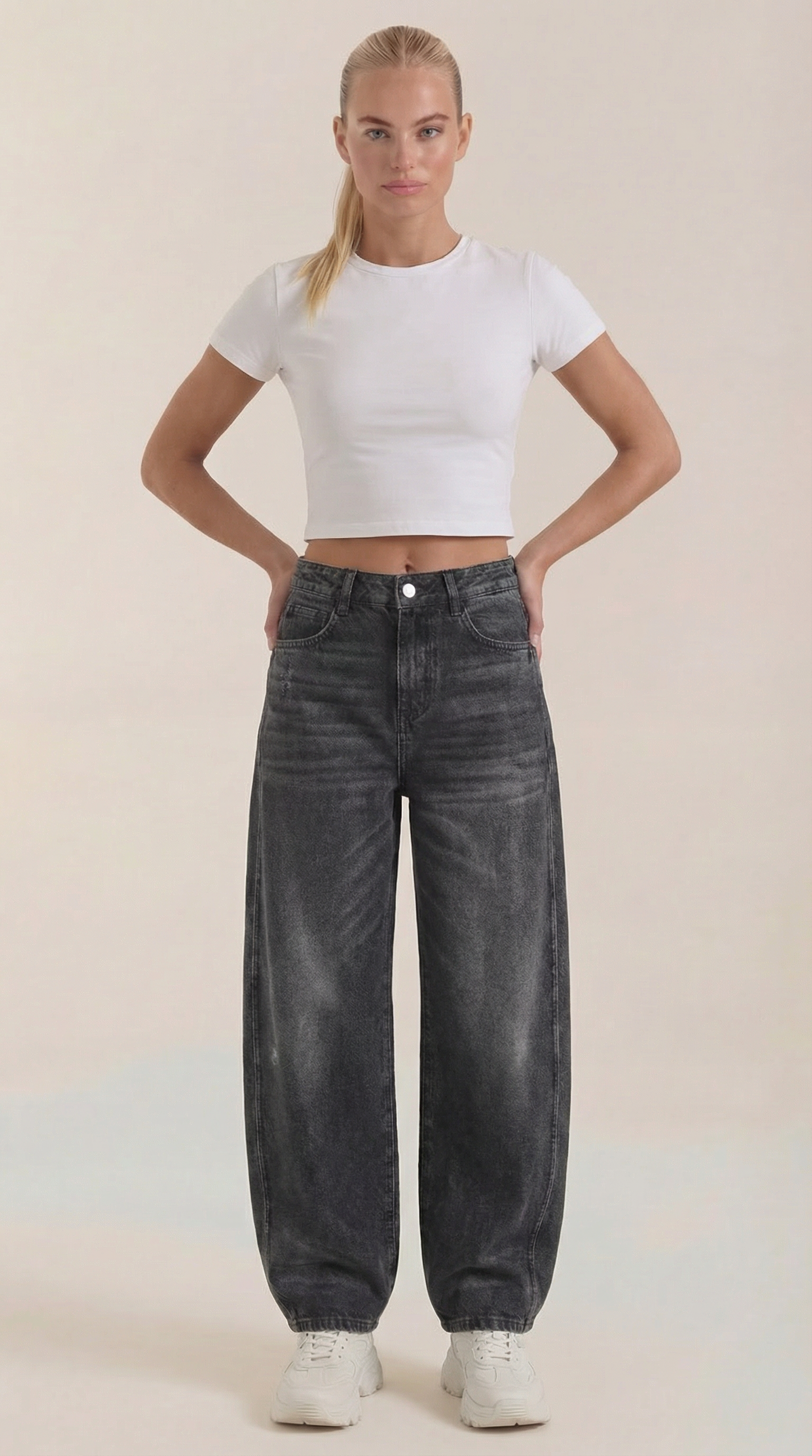 Jeans Donna a Gamba Larga