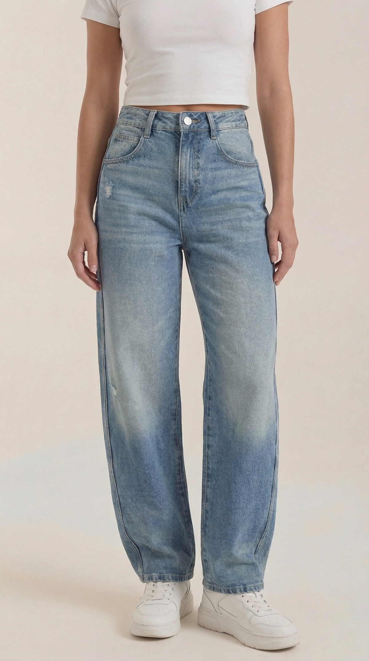 Jeans Donna a Gamba Larga