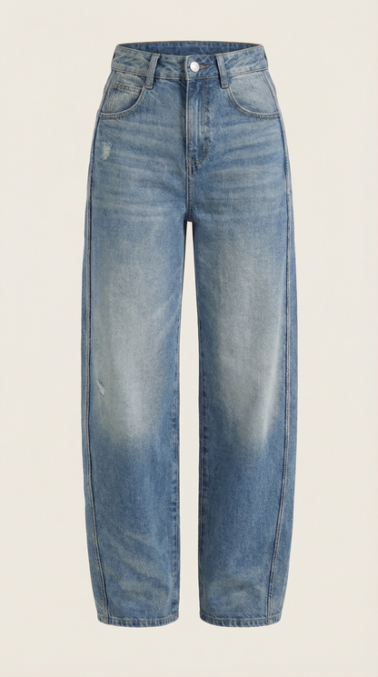 Jeans Donna a Gamba Larga