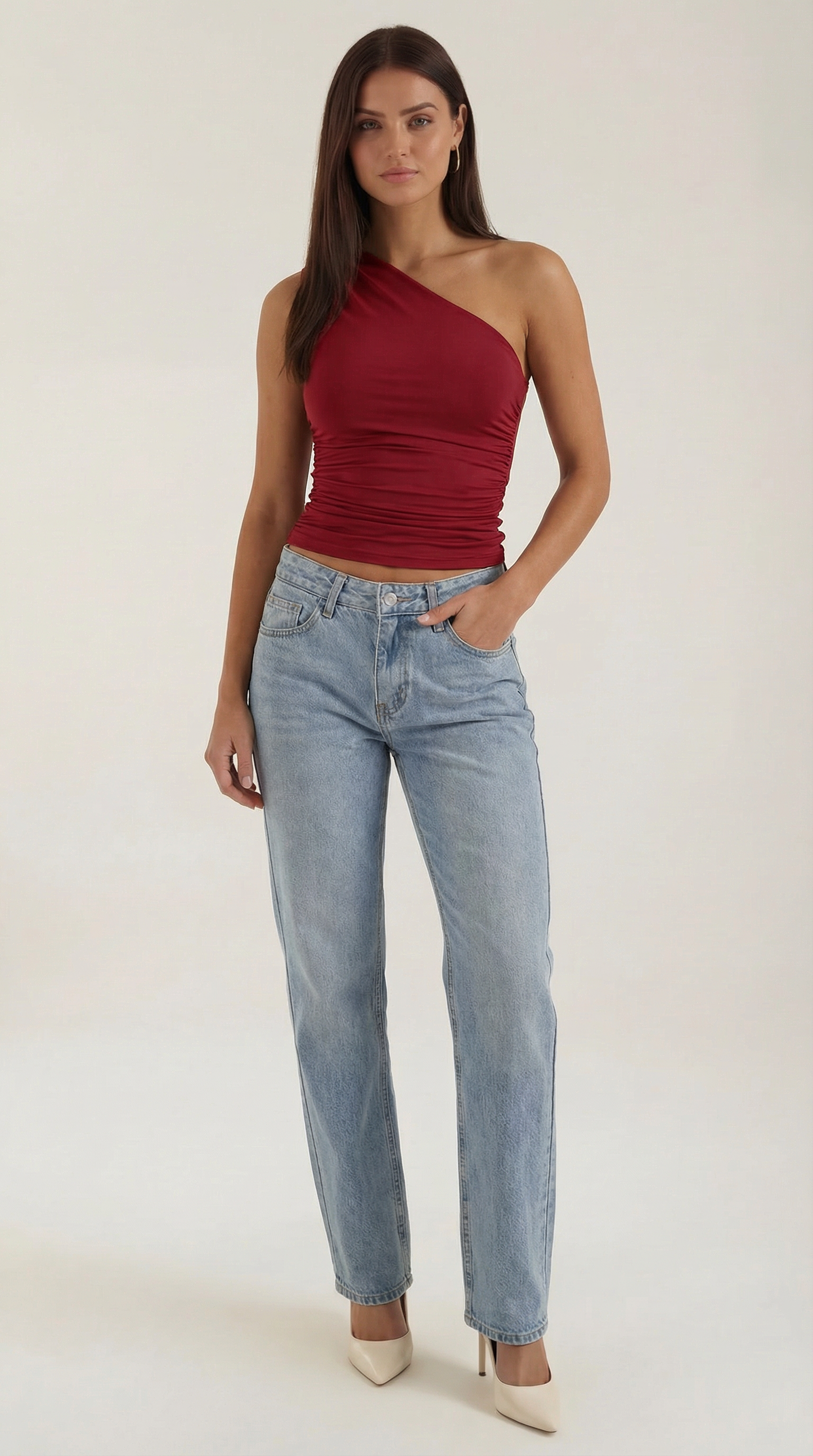 Top Donna Monospalla Elasticizzato