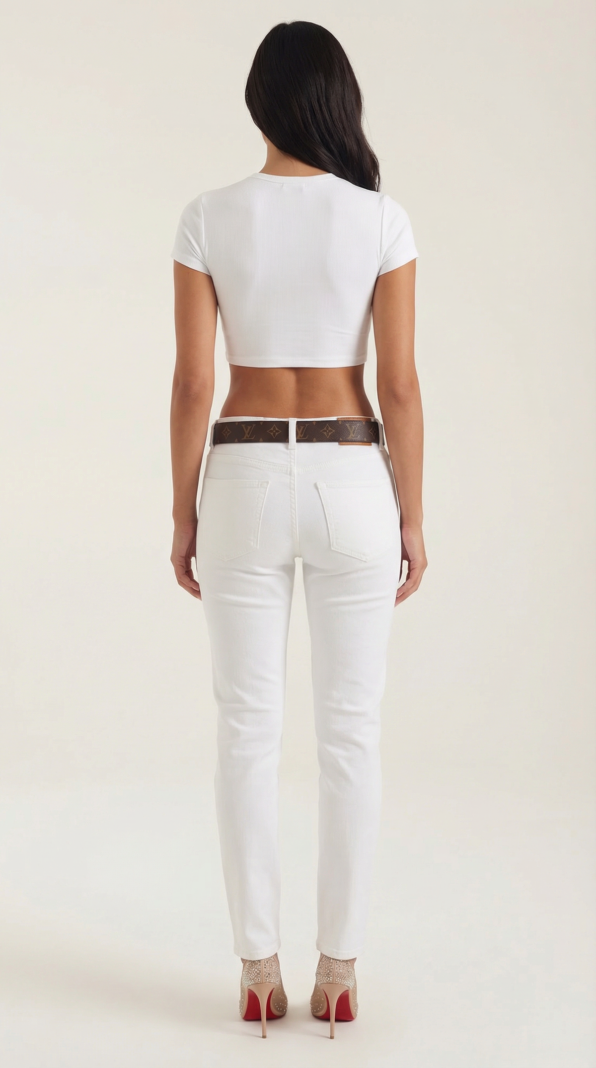 Top Crop Donna Elasticizzato Minimal