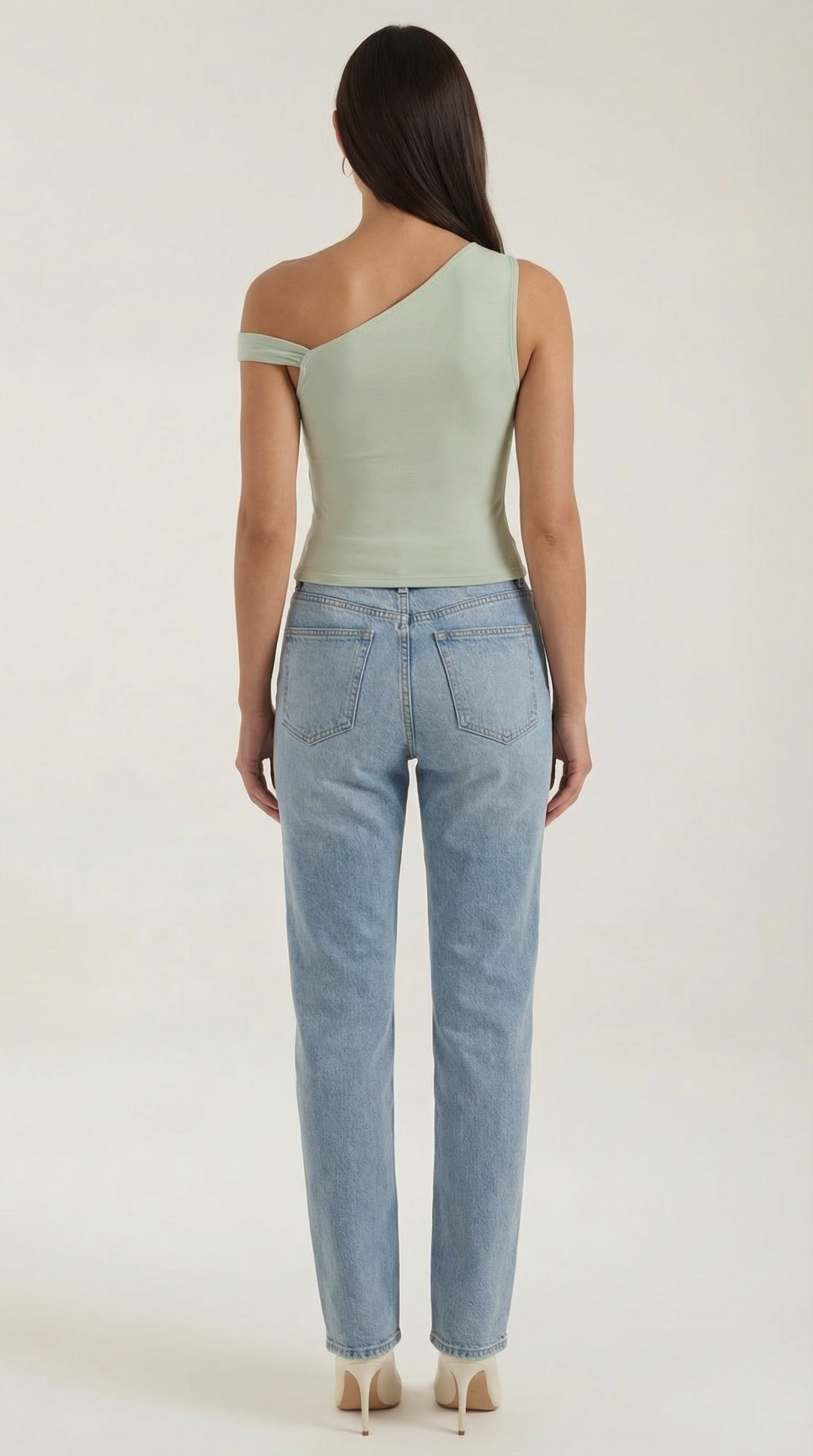 Top Donna Monospalla Drappeggiato