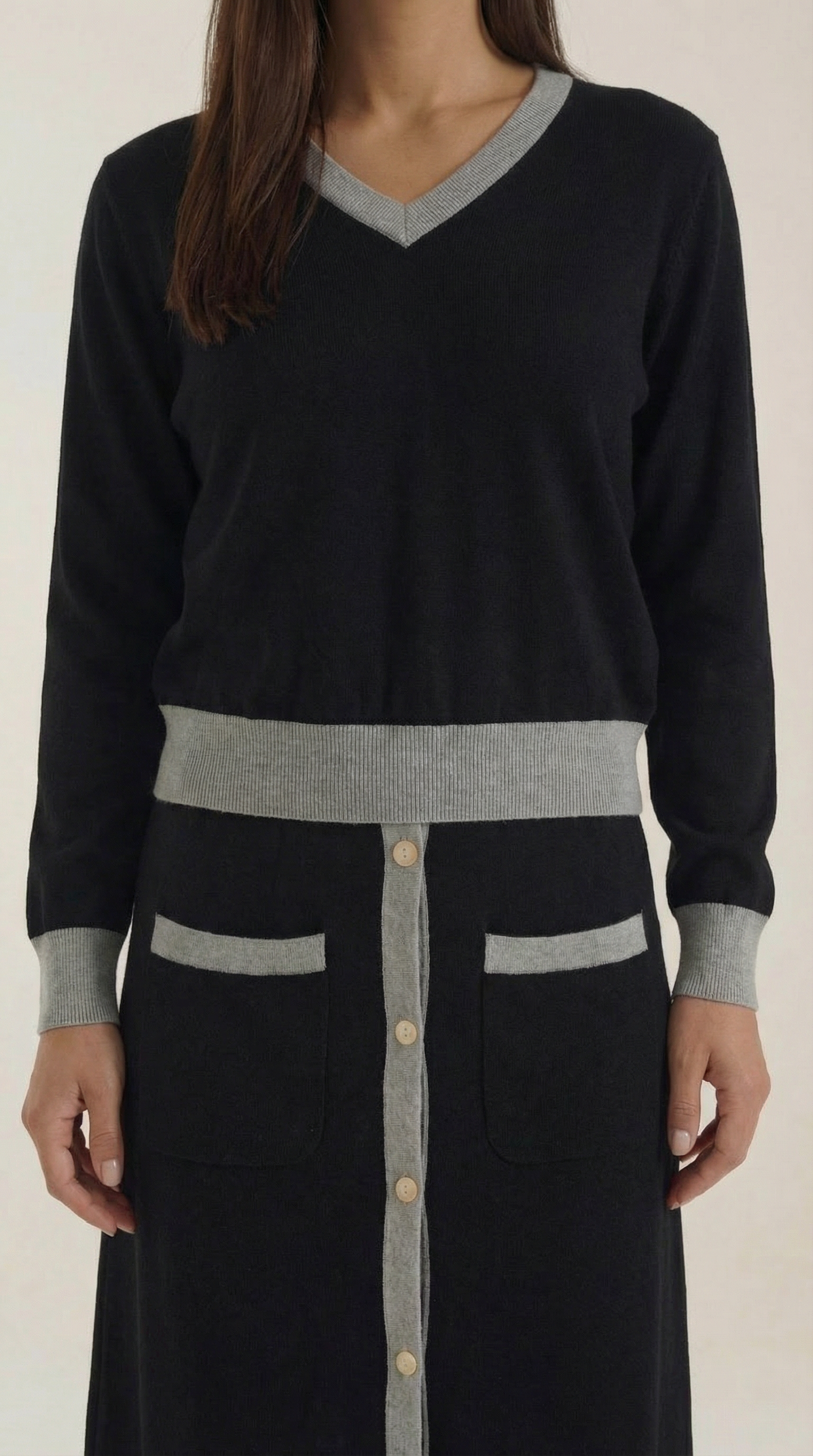 Set Donna Maglia e Gonna Midi Coordinato