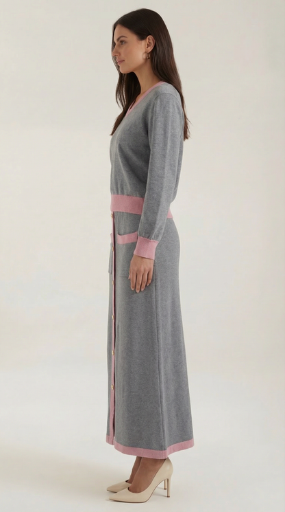 Set Donna Maglia e Gonna Midi Coordinato