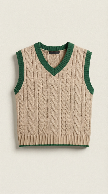 Gilet Donna in Maglia a Trecce