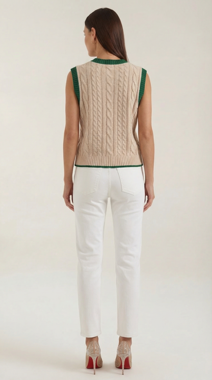 Gilet Donna in Maglia a Trecce