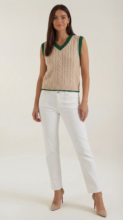 Gilet Donna in Maglia a Trecce