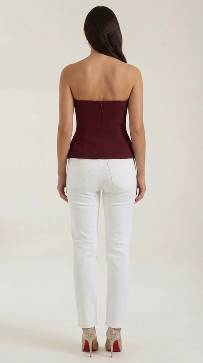 Top Donna Senza Maniche con Scollo a Incavo