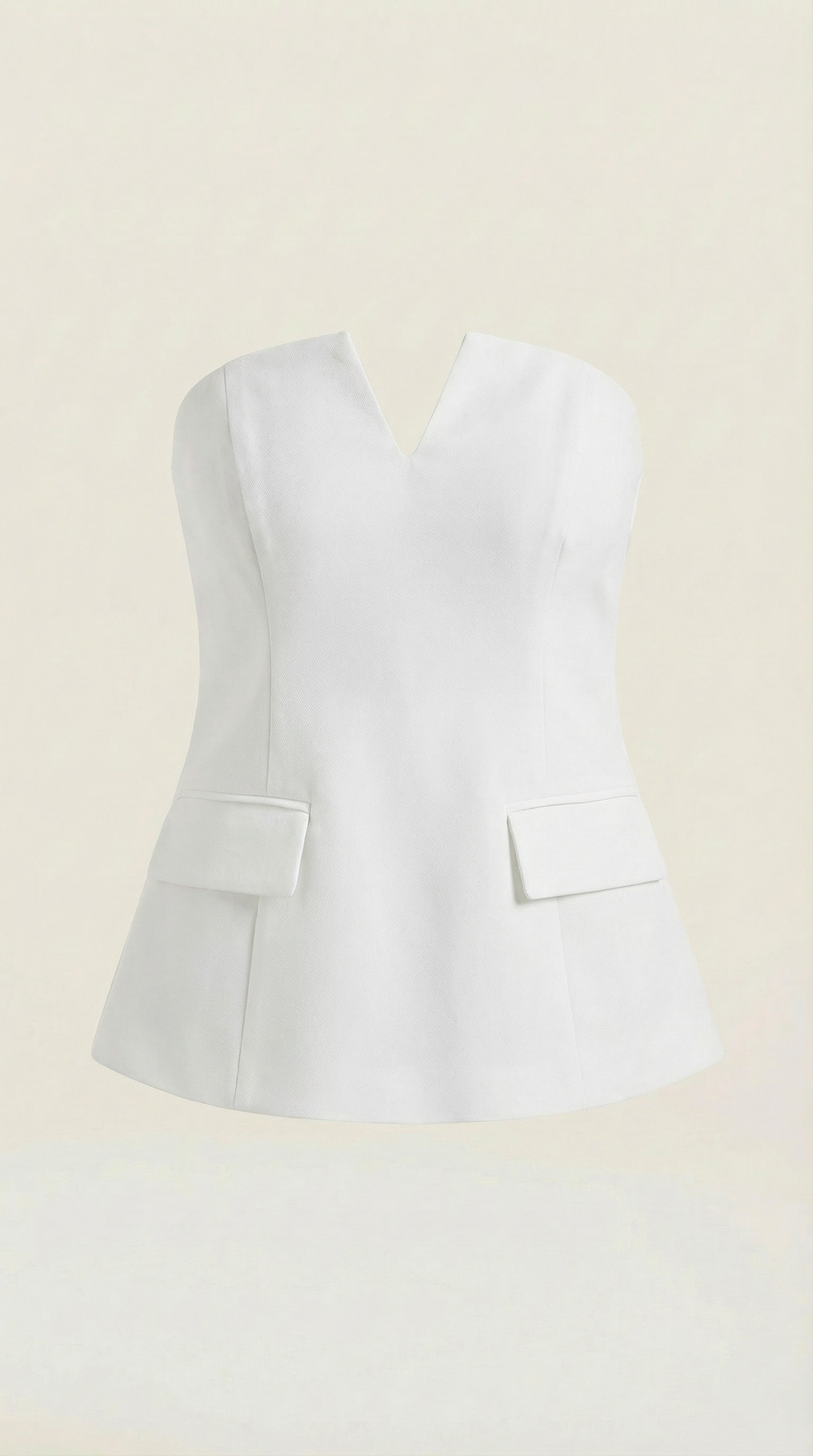 Top Donna Senza Maniche con Scollo a Incavo