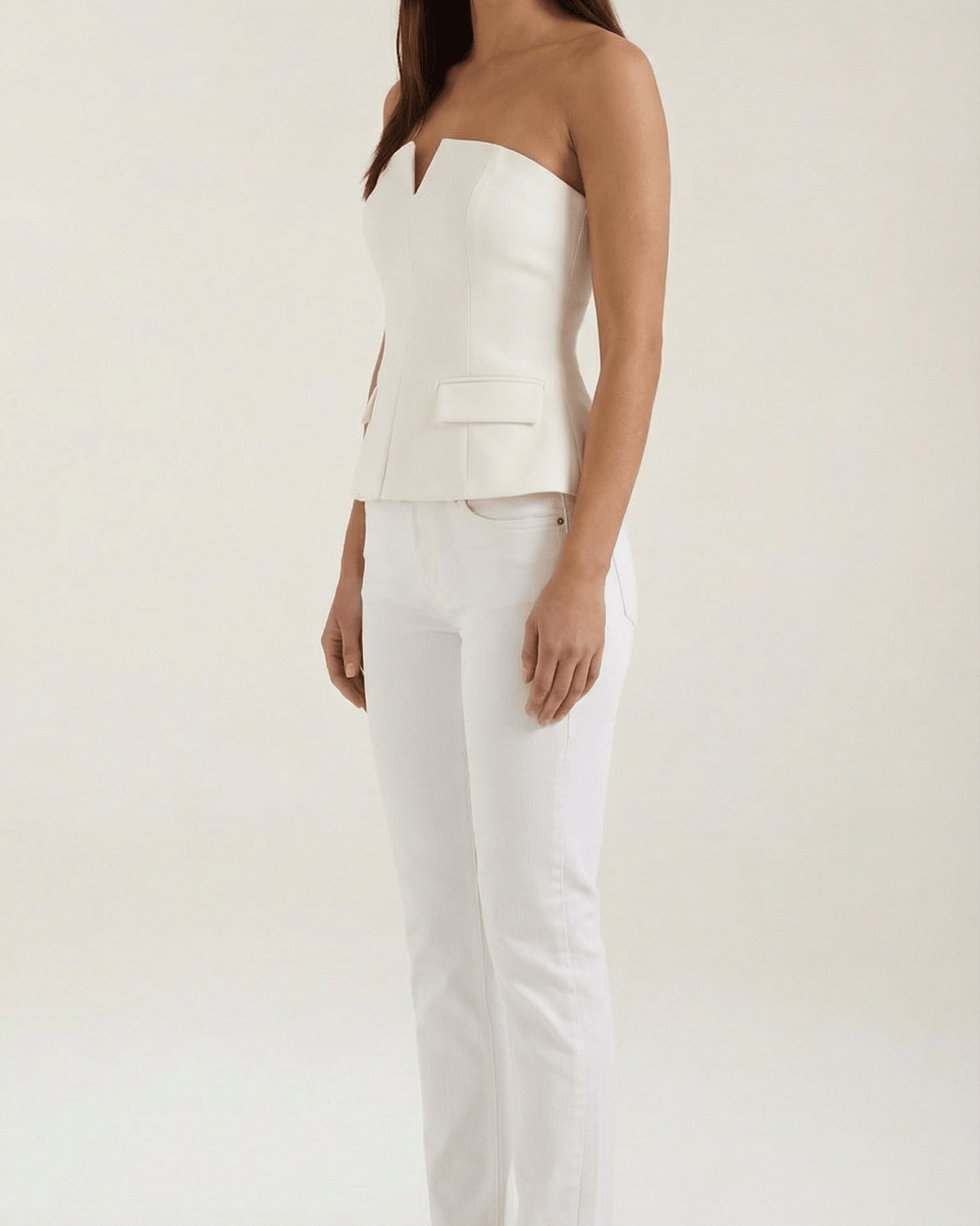 Top Donna Senza Maniche con Scollo a Incavo
