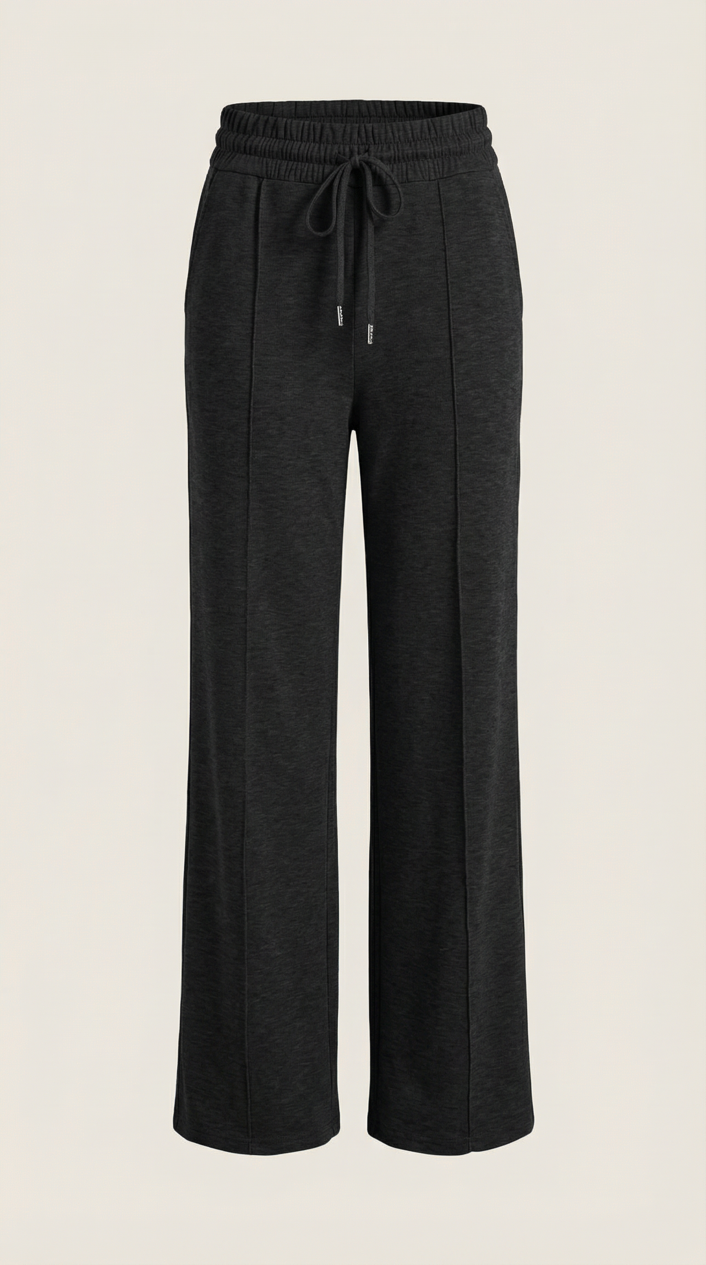 Pantaloni Donna a Gamba Larga con Coulisse
