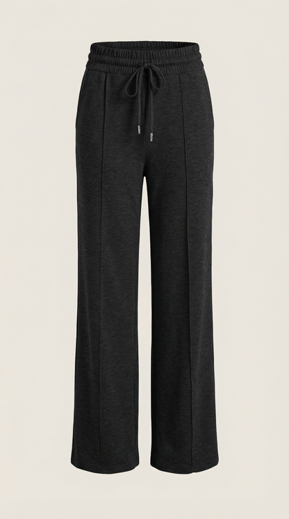 Pantaloni Donna a Gamba Larga con Coulisse