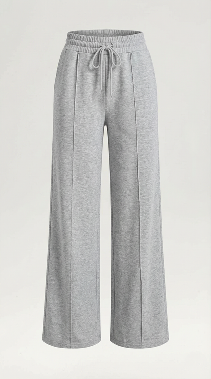 Pantaloni Donna a Gamba Larga con Coulisse