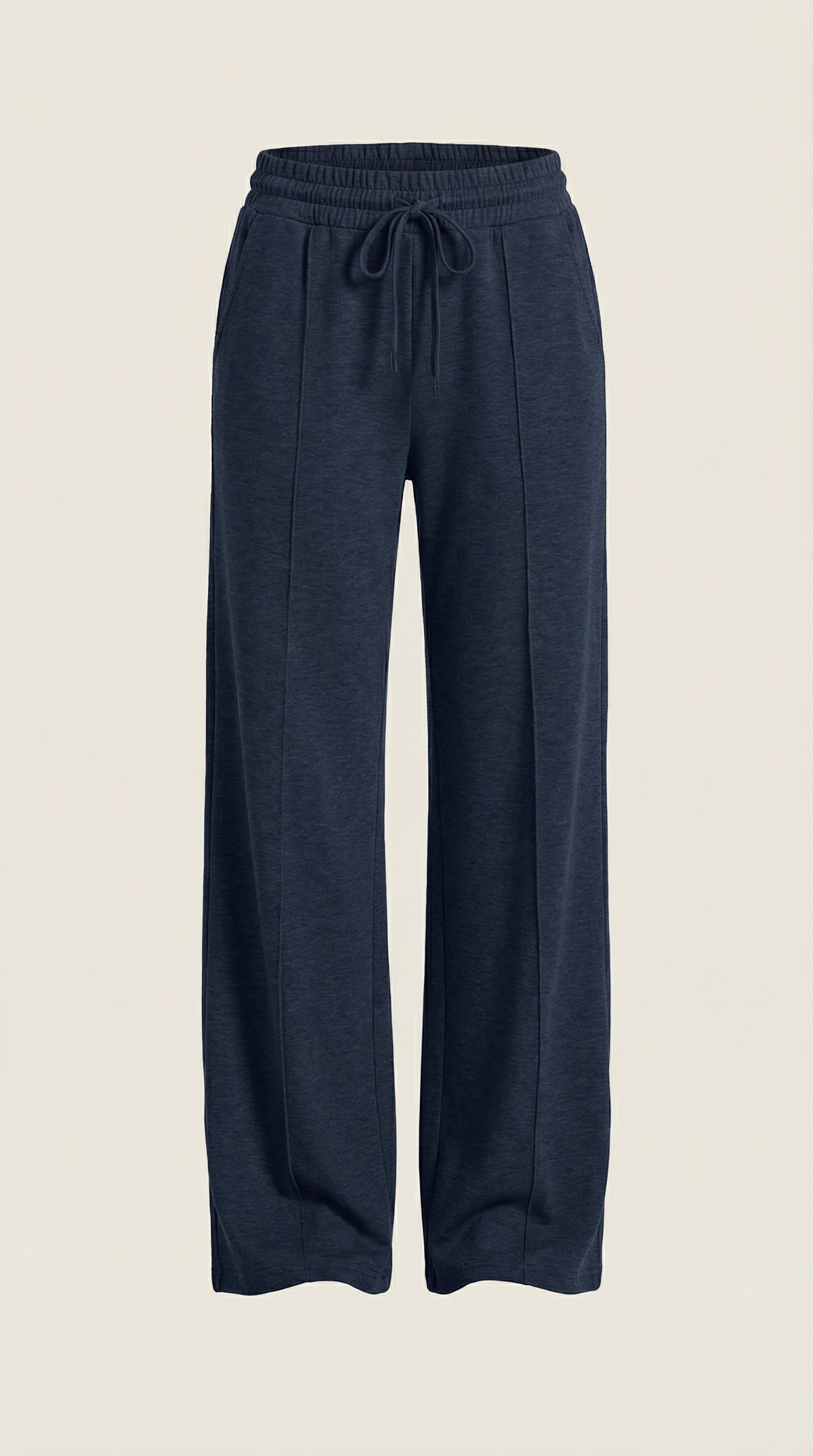 Pantaloni Donna a Gamba Larga con Coulisse