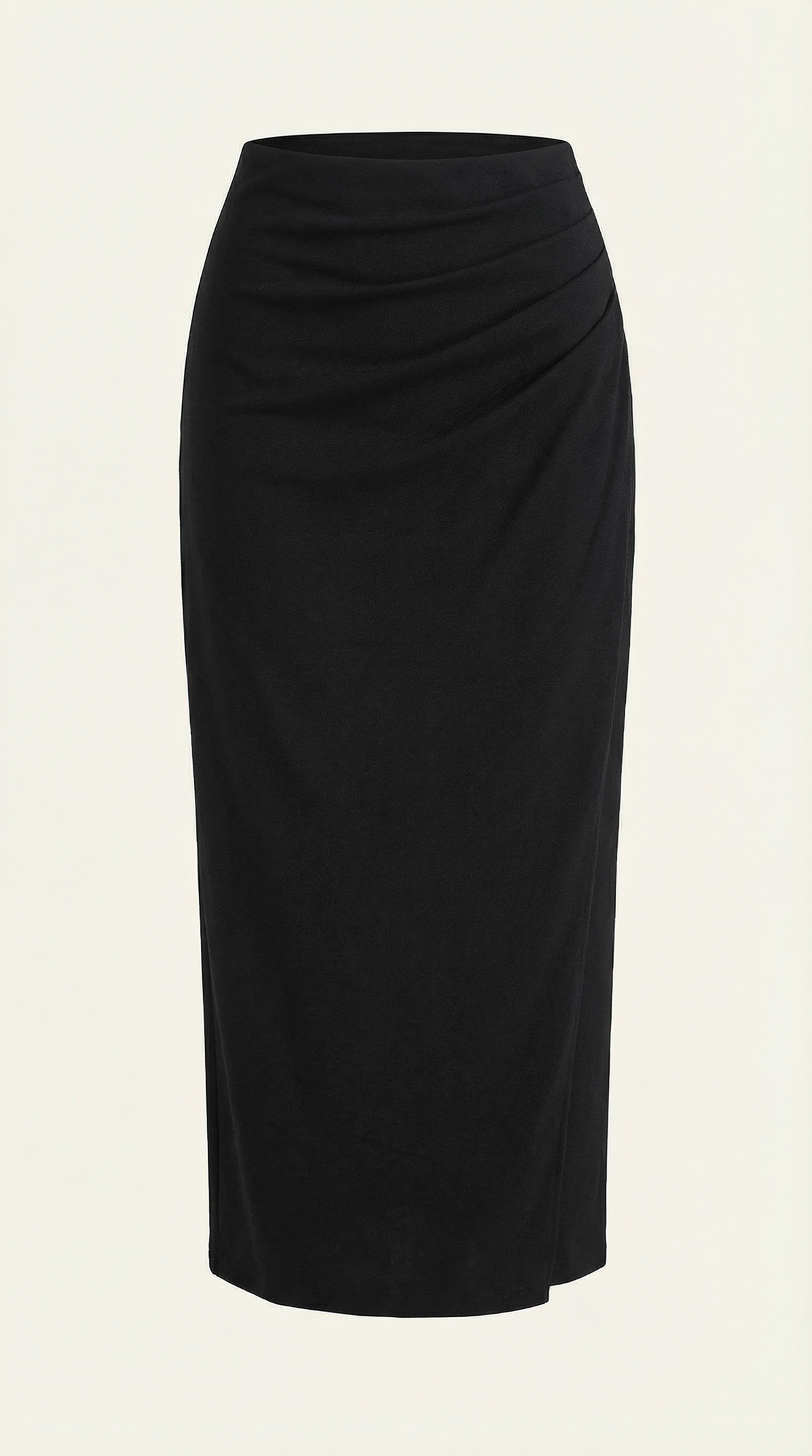 Gonna Midi Donna con Ruché Laterale