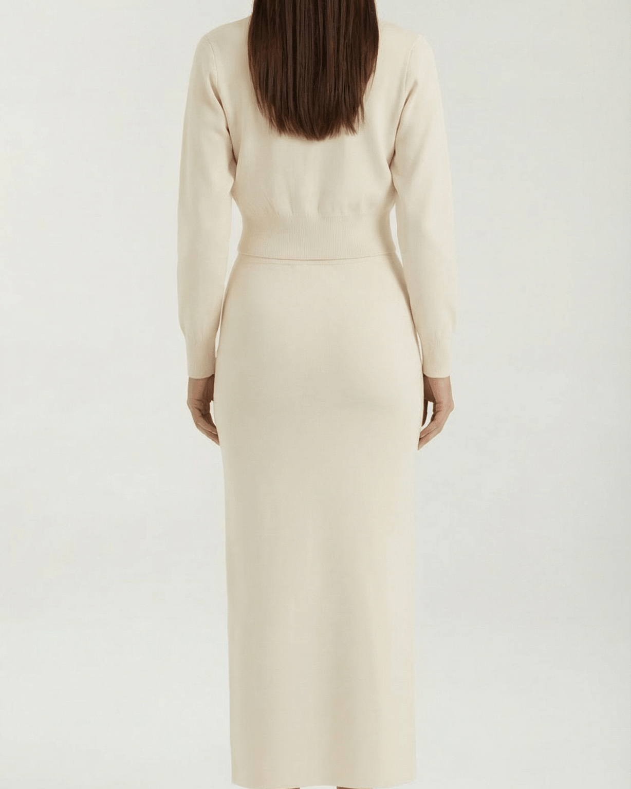Set Donna in Maglia con Bottoni