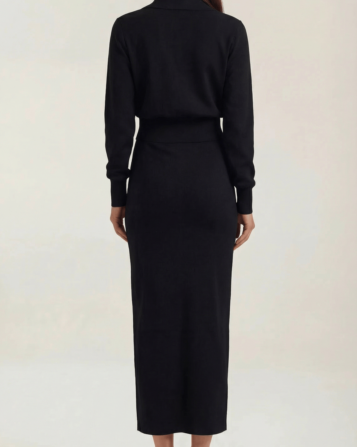 Set Donna in Maglia con Bottoni