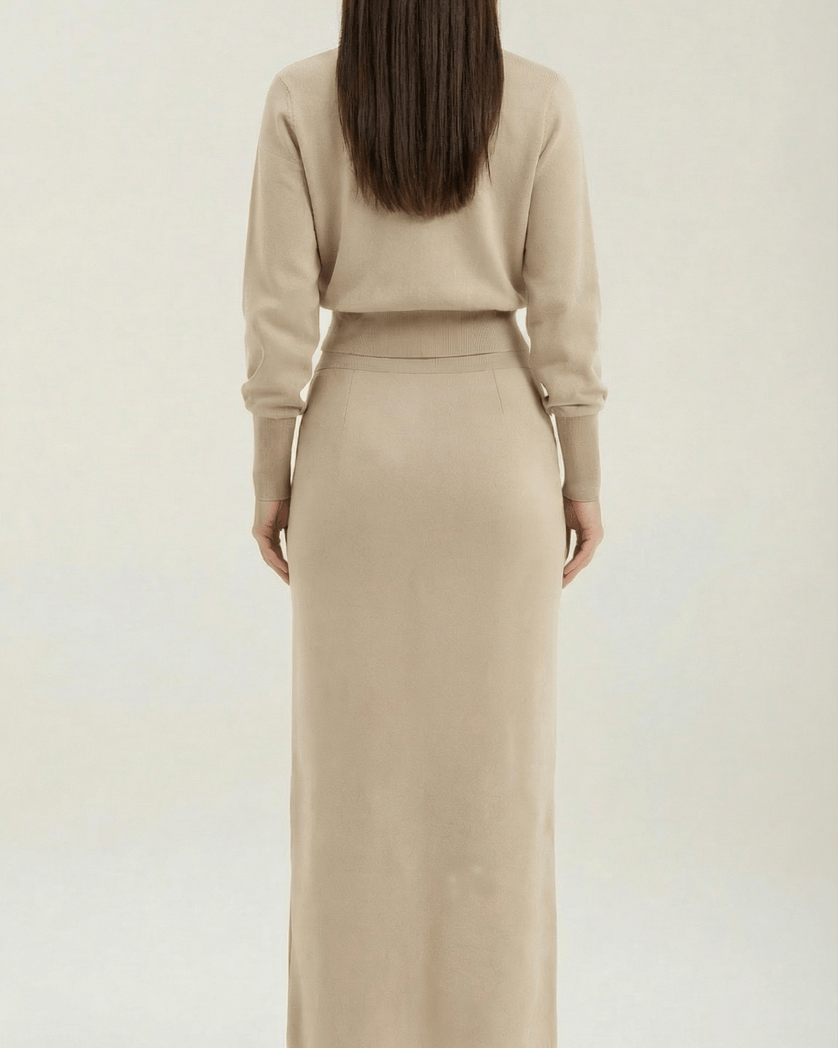 Set Donna in Maglia con Bottoni
