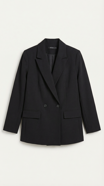 Blazer Longline Donna con Spalle Strutturate