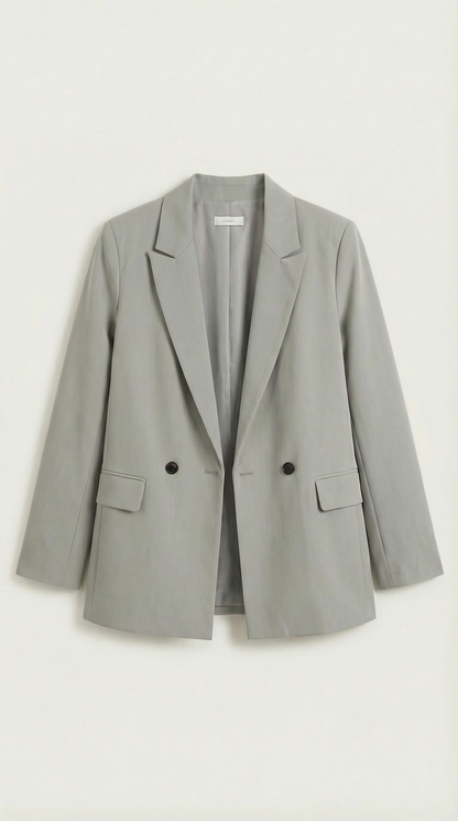 Blazer Longline Donna con Spalle Strutturate