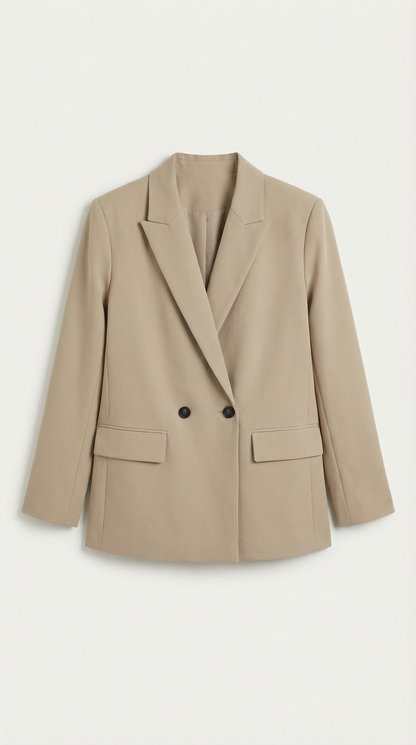 Blazer Longline Donna con Spalle Strutturate