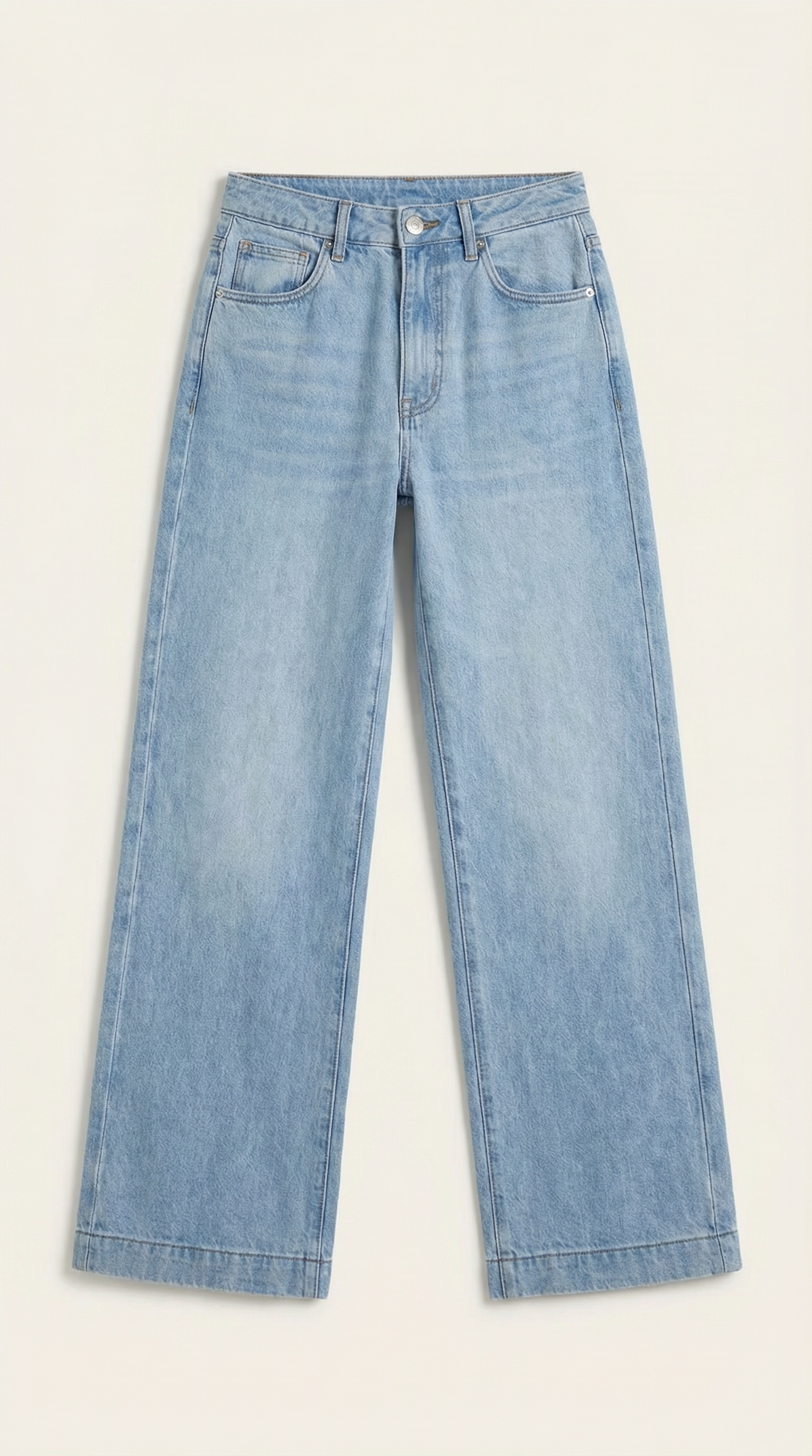 Jeans Donna a Gamba Ampia Rétro