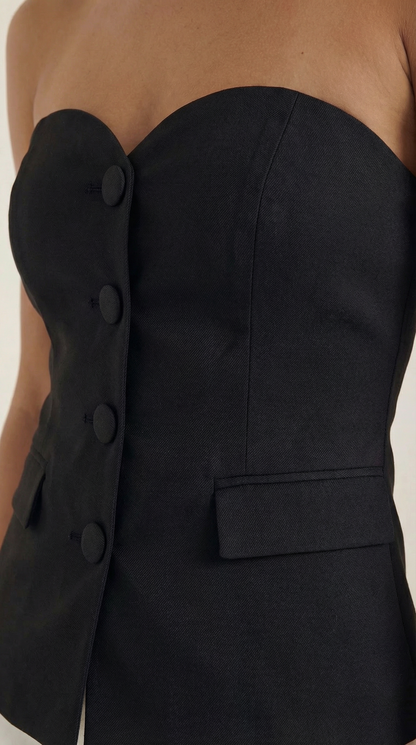 Top Blazer Donna Senza Spalline