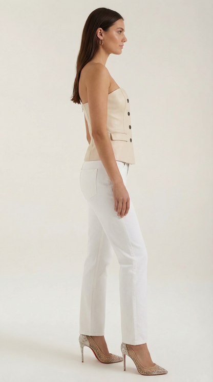 Top Blazer Donna Senza Spalline