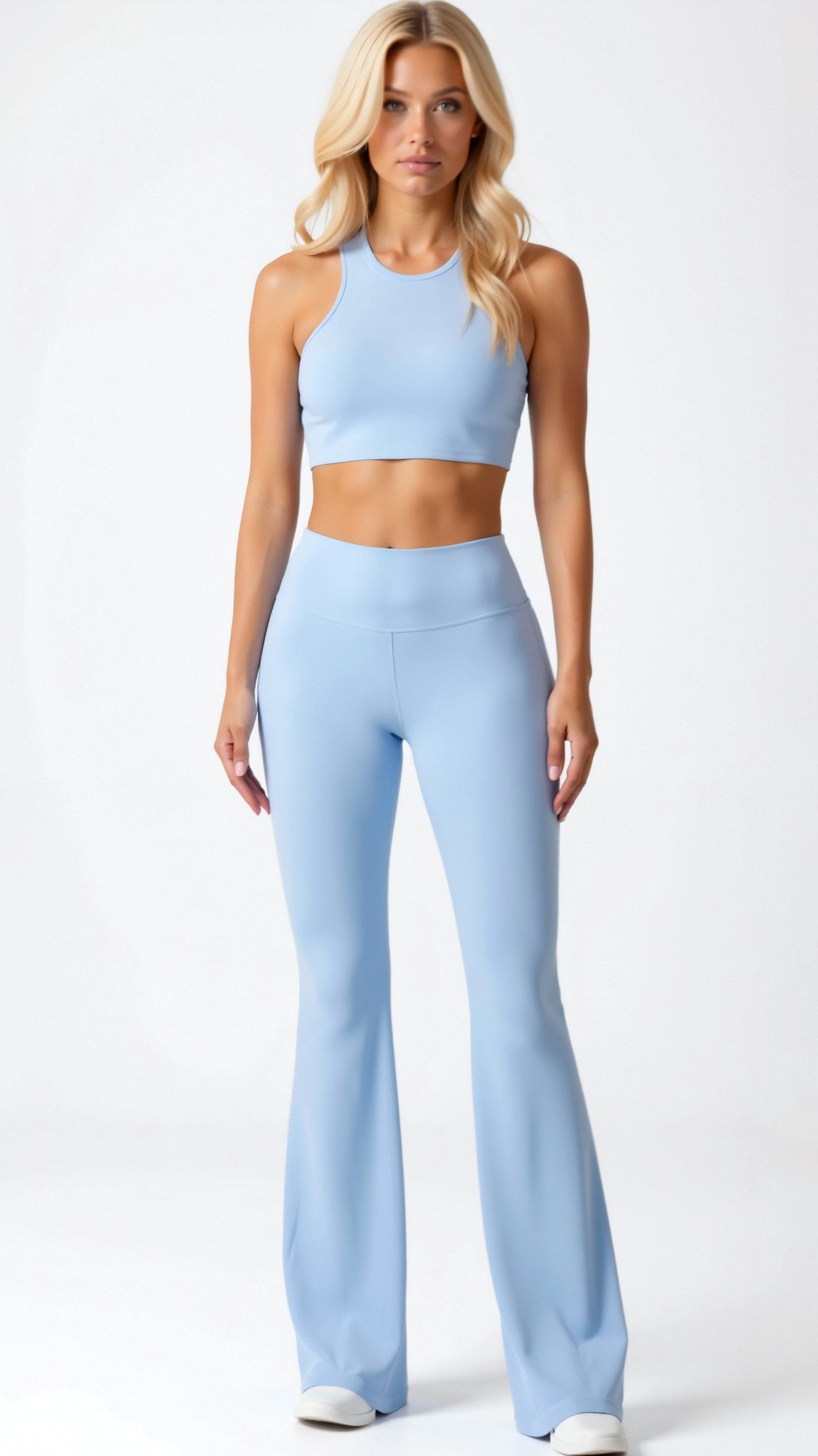 Leggings Donna a Zampa Vita Alta