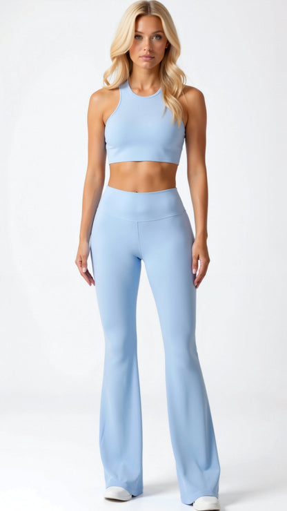 Leggings Donna a Zampa Vita Alta