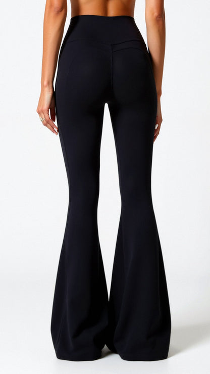 Leggings Donna a Zampa Vita Alta