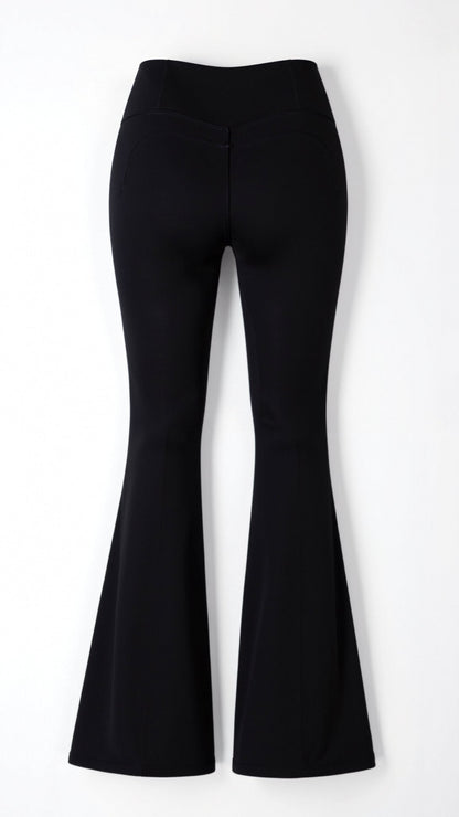 Leggings Donna a Zampa Vita Alta