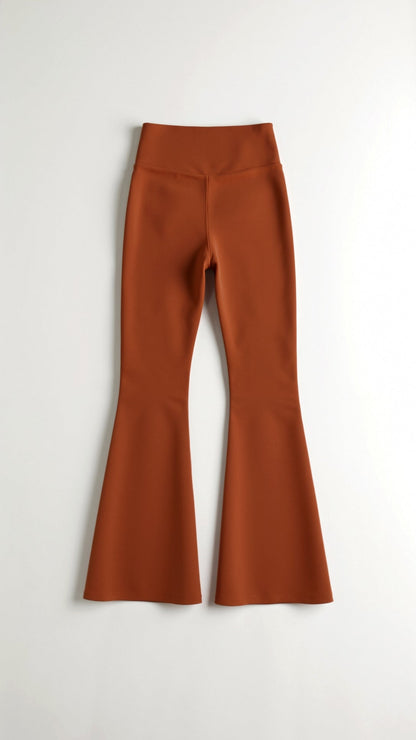 Leggings Donna a Zampa Vita Alta