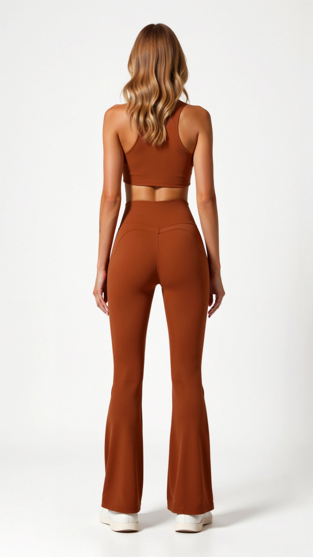 Leggings Donna a Zampa Vita Alta