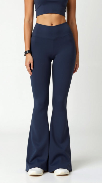 Leggings Donna a Zampa Vita Alta
