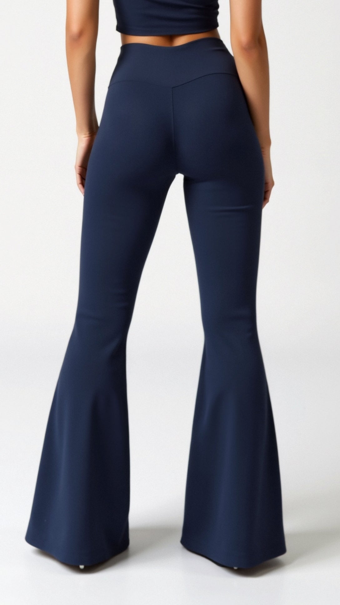Leggings Donna a Zampa Vita Alta