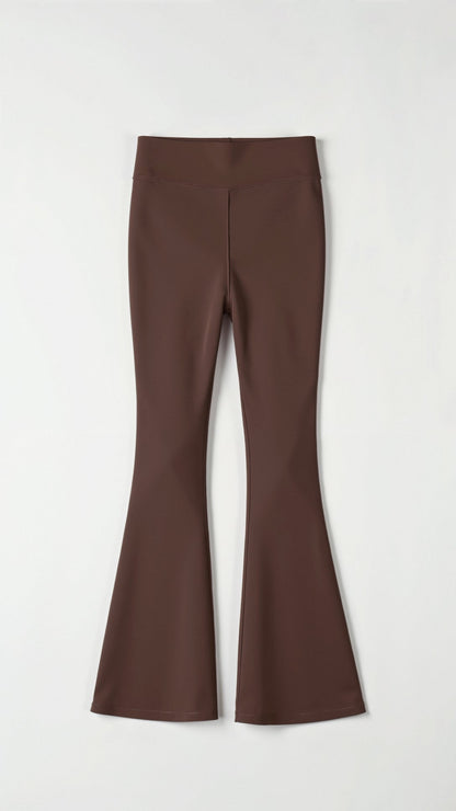 Leggings Donna a Zampa Vita Alta