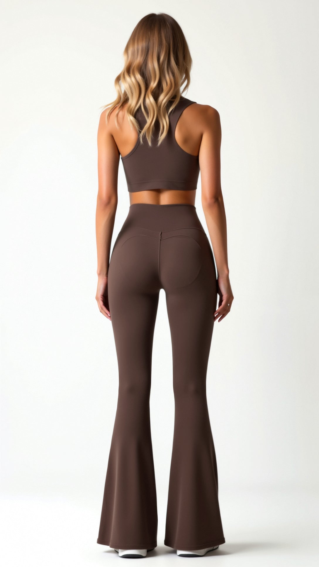 Leggings Donna a Zampa Vita Alta
