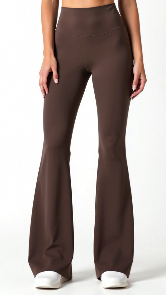 Leggings Donna a Zampa Vita Alta