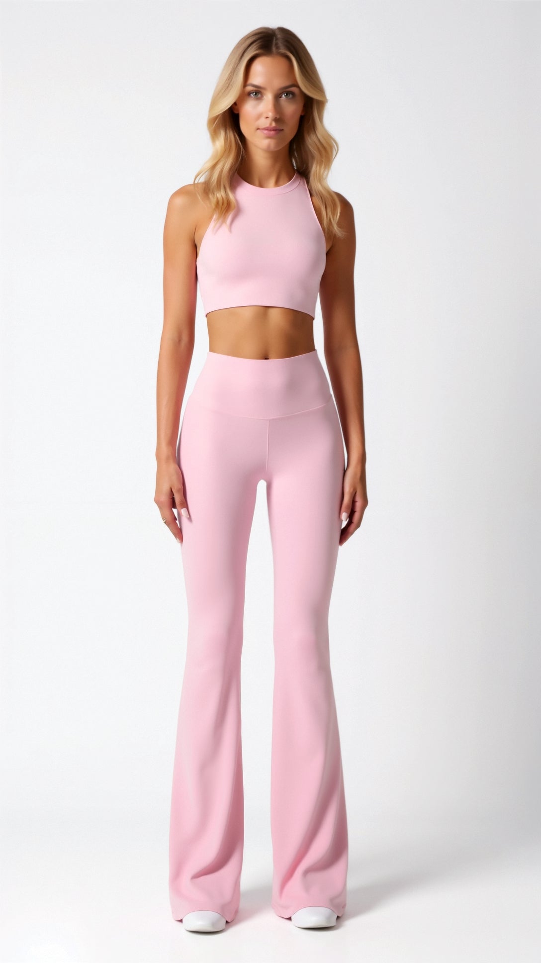 Leggings Donna a Zampa Vita Alta