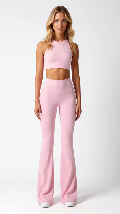 Leggings Donna a Zampa Vita Alta