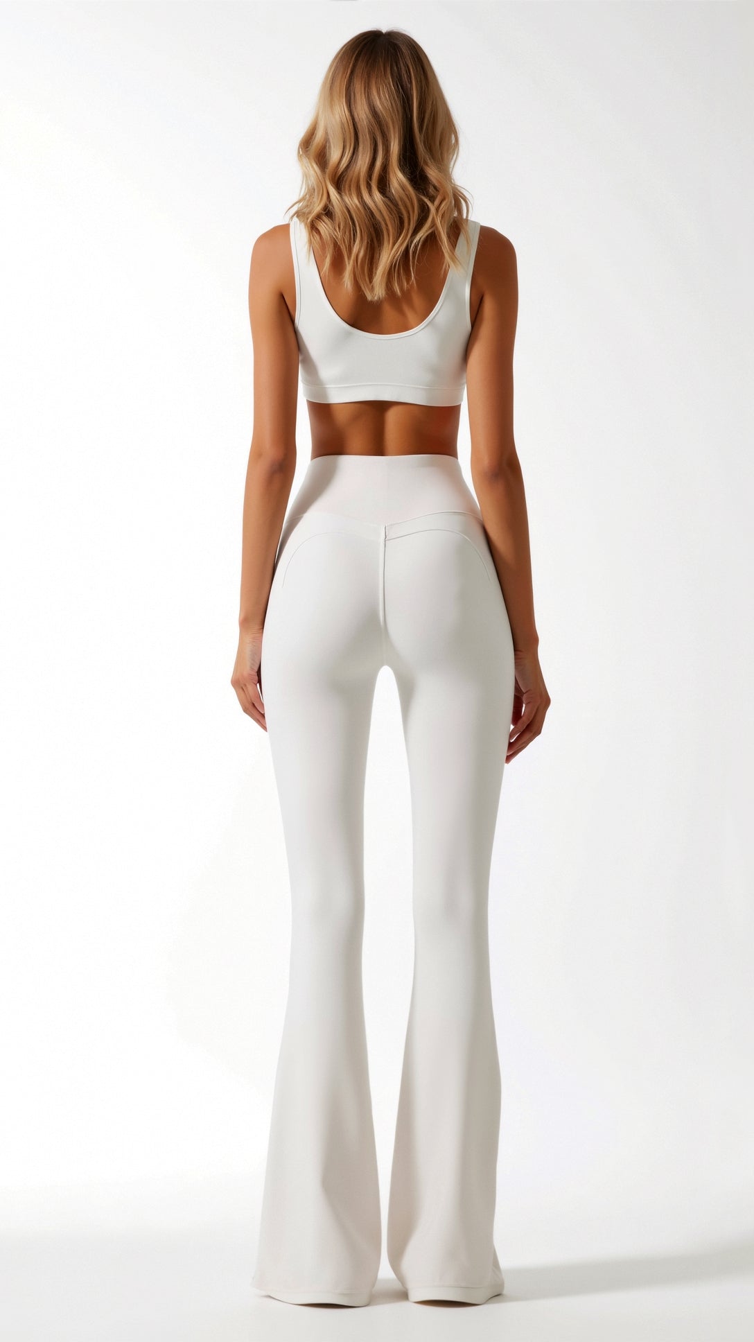 Leggings Donna a Zampa Vita Alta