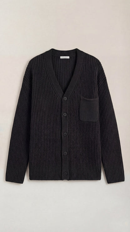 Cardigan Oversize Donna in Maglia a Coste